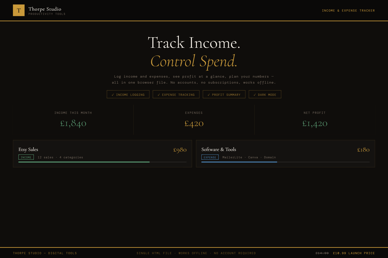 Income & Expense Tracker